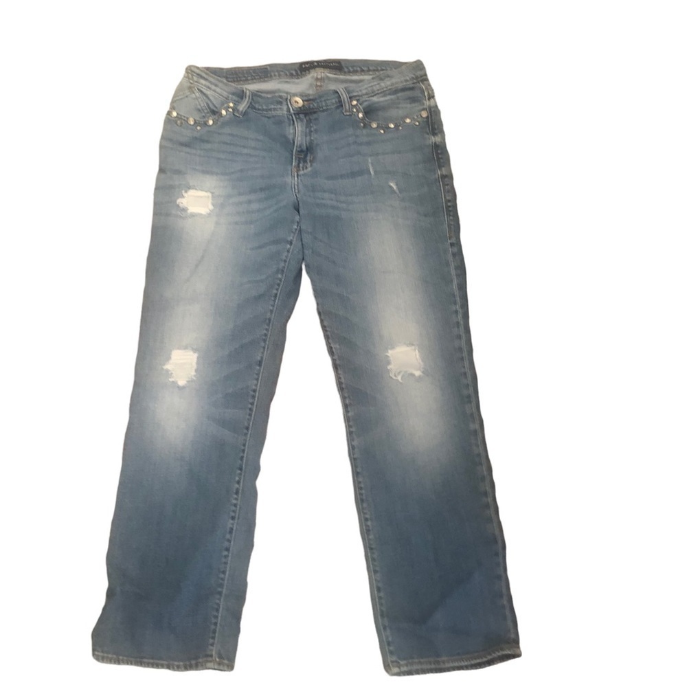 Women's Rock & Republic Distressed Denim Jeans 10 Medium